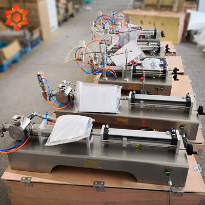 সম্পূর্ণ বায়ুসংক্রান্ত সেমি স্বয়ংক্রিয় তরল ভর্তি মেশিন এয়ার চাপ 0.4-0.9 এমপিএ